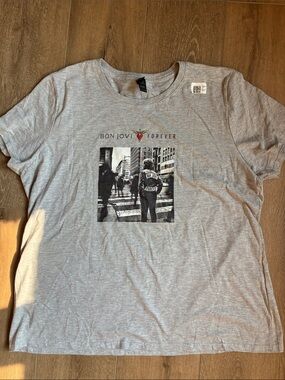Forever Graphic Tee - Womens  Gray Band Shirt